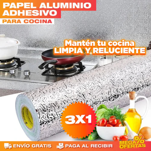 PROMO 3X1 - Lámina de Cocina Adhesiva 30x40 cm c/u