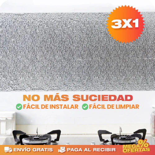 PROMO 3X1 - Lámina de Cocina Adhesiva 30x40 cm c/u